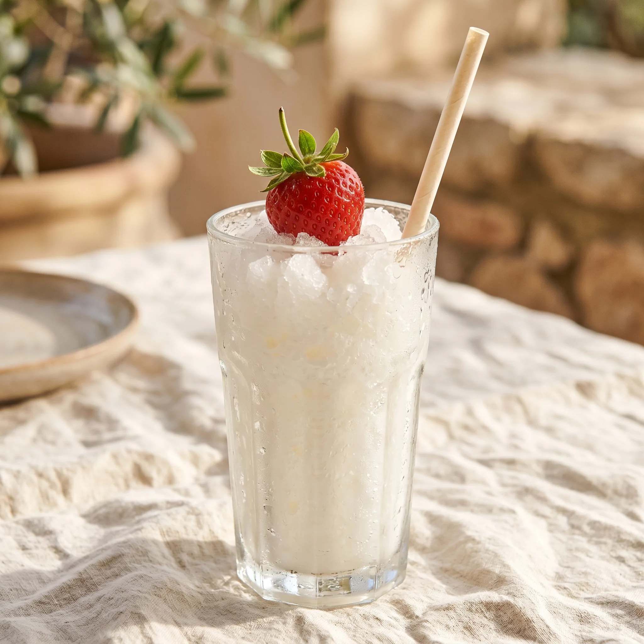 Granita di yogurt con fragola — Gelateria Orso Bianco Maremma